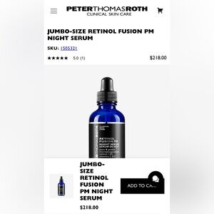 Peter Thomas Roth Retinol Fusion PM Night Serum